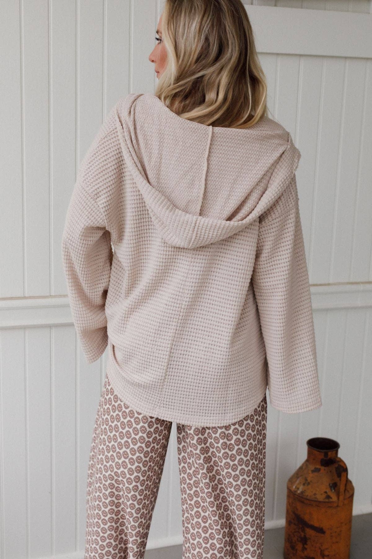 Serene Textured Top - Oatmeal