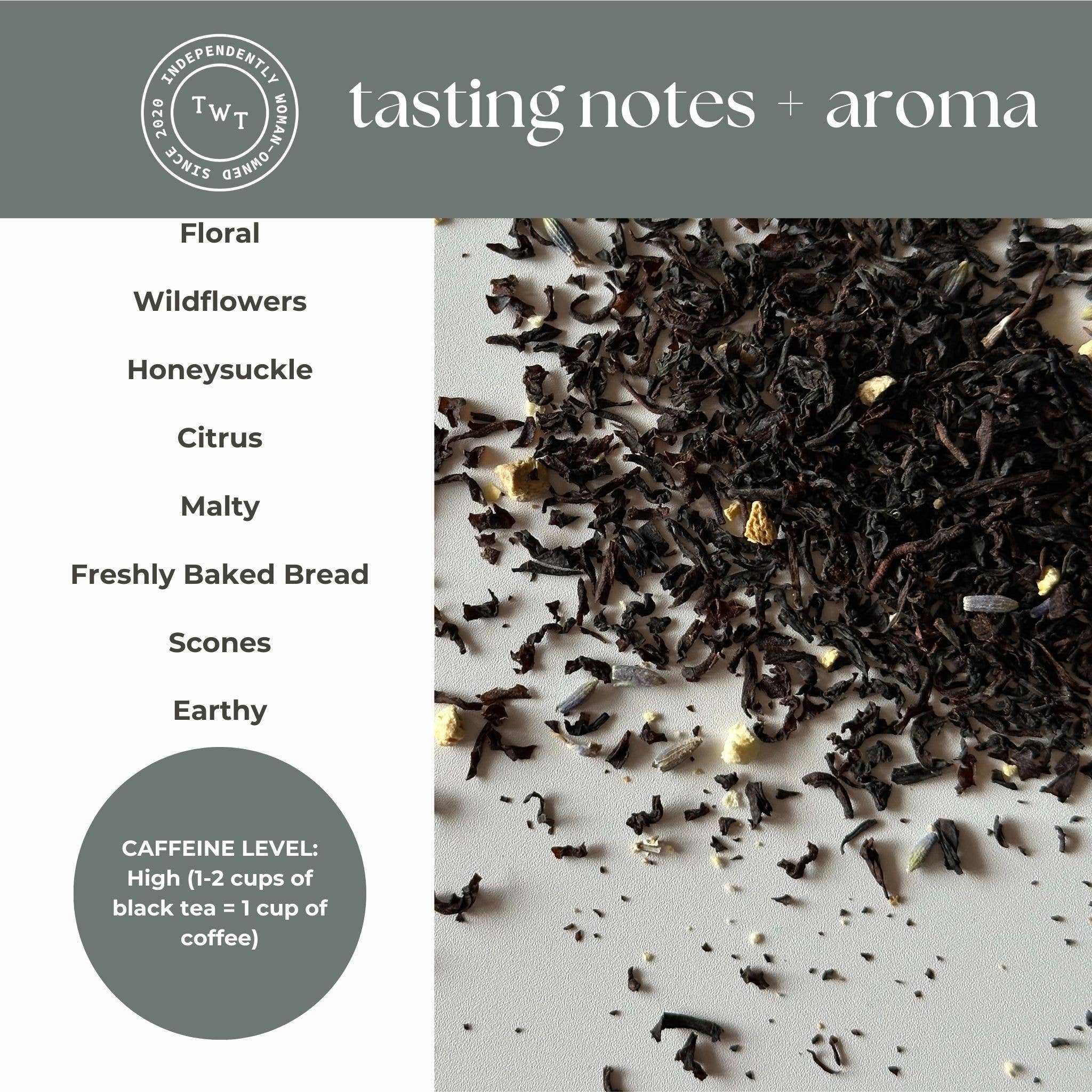 Lavender Earl Grey Black Tea Mini Tea Tube (5 tea bags)