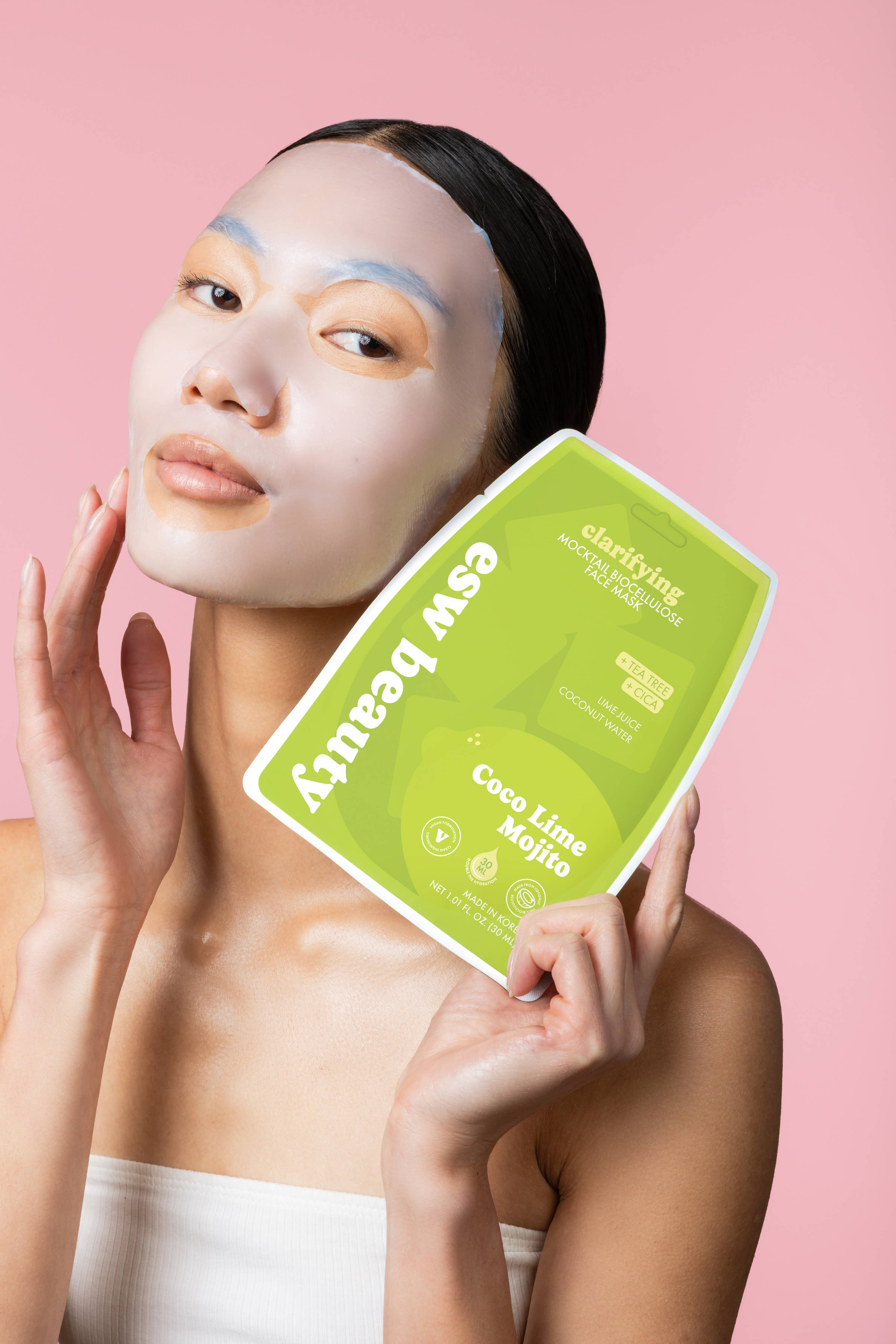 Coco Lime Mojito Clarifying Biocellulose Mocktail Mask