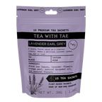 Lavender Earl Grey Black Tea Pouch (15 Tea bags) for retail: 15 Sachets