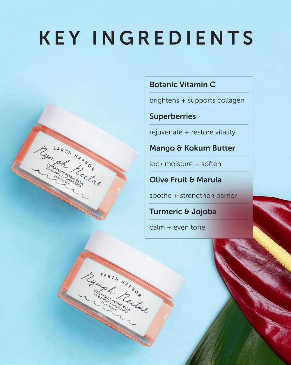 NYMPH NECTAR Superfruit Repair Balm: Sea Vitamin C: 15 ml
