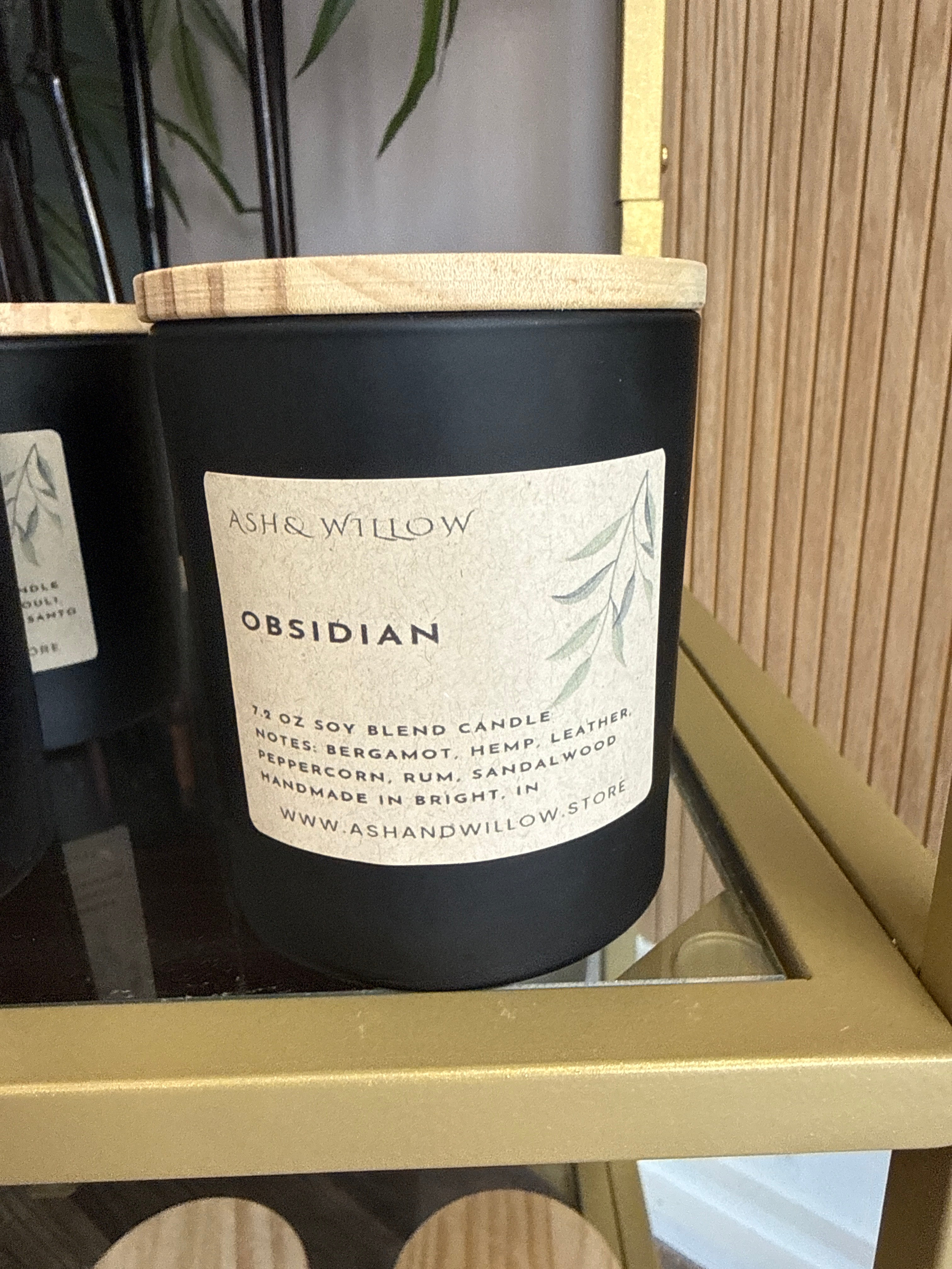 Obsidian Candle