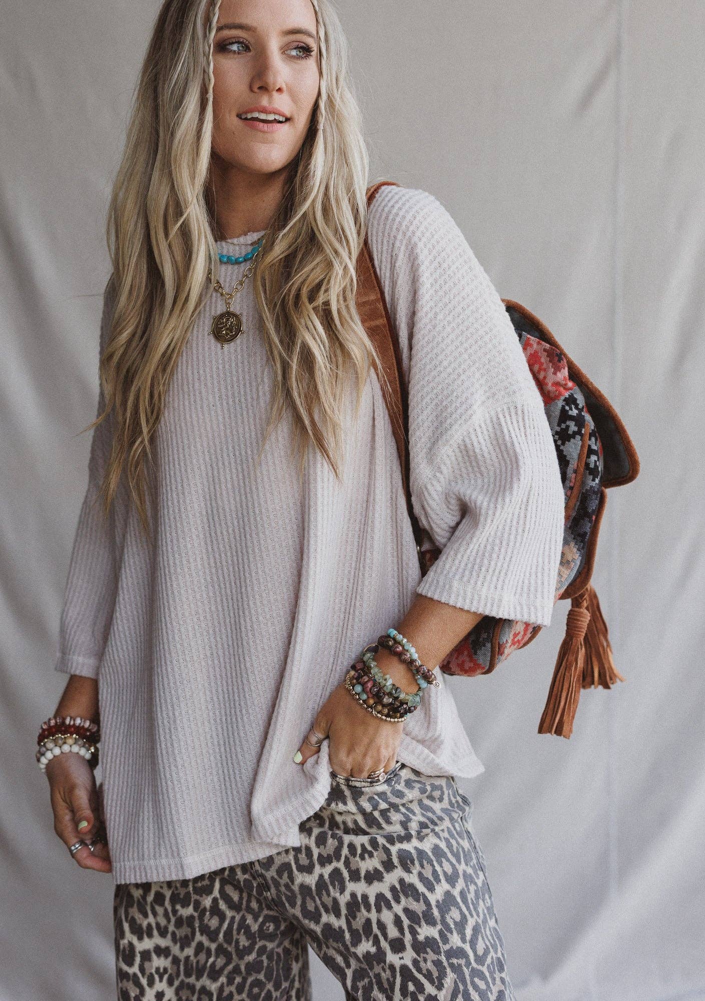 Airis Long Sleeve Top - Oatmeal