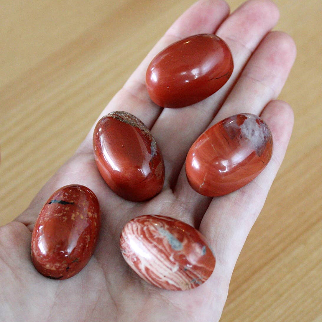 Half-Rounded Oval Pocket Stone / Cabochon - Bulk Crystals (Crystals & Stones): Amethyst