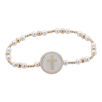 Tap To Pray® Survivor Series Beaded Bracelet - Chosen: Gold 6.25" Standard