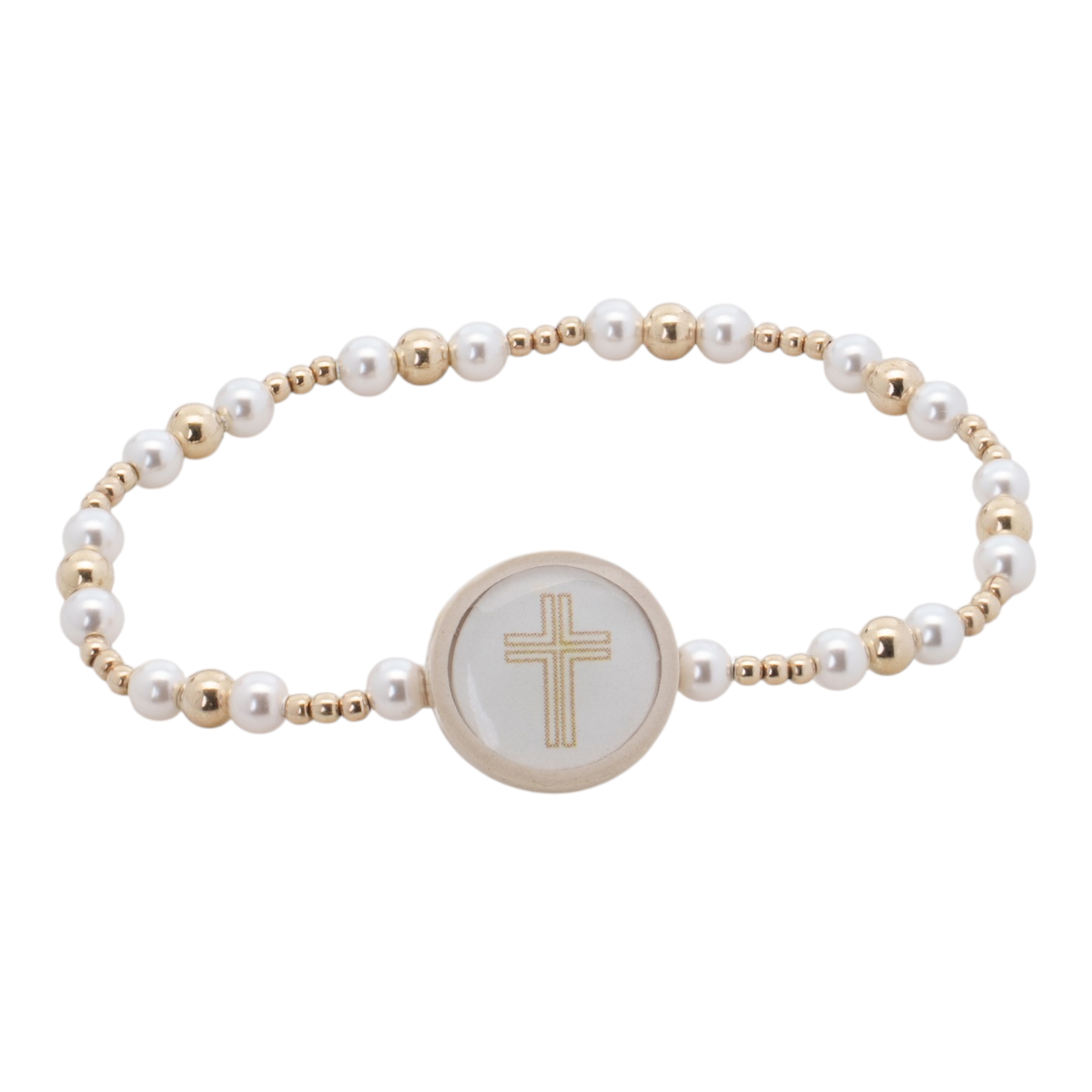 Tap To Pray® Survivor Series Beaded Bracelet - Chosen: Gold 6.25" Standard
