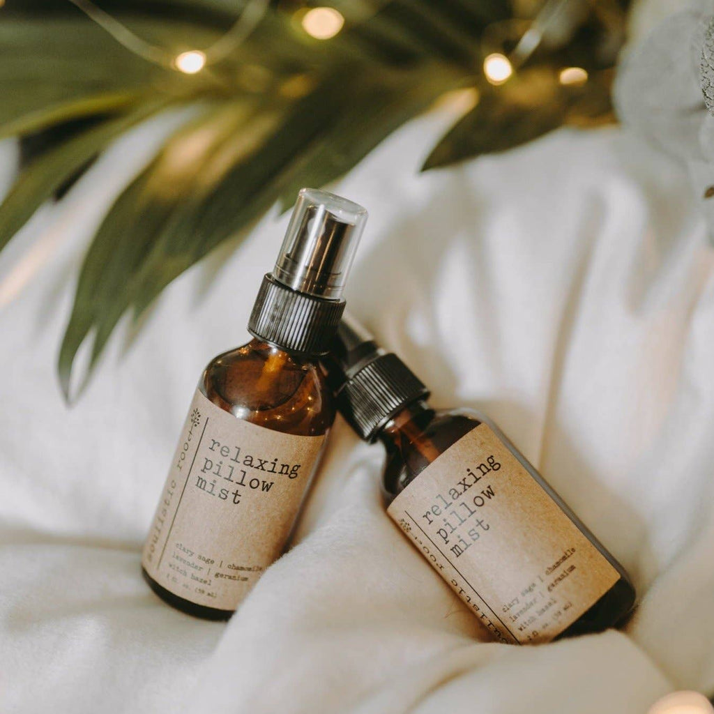 Relaxing Pillow Spray | Sleep & Linen Spray w/ Essential Oil: Amethyst Infused / 2 oz