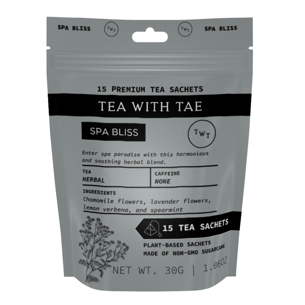 Spa Bliss Herbal Tea Pouch (15 Tea bags) for retail: 15 Sachets