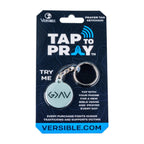 Tap To Pray® Acrylic Keychain: Mint + Cross