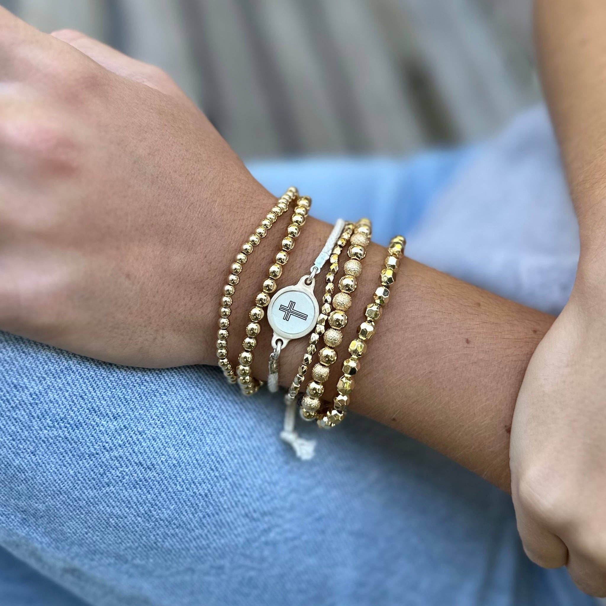 Tap To Pray® Survivor Series Bracelet: Onyx + Cross