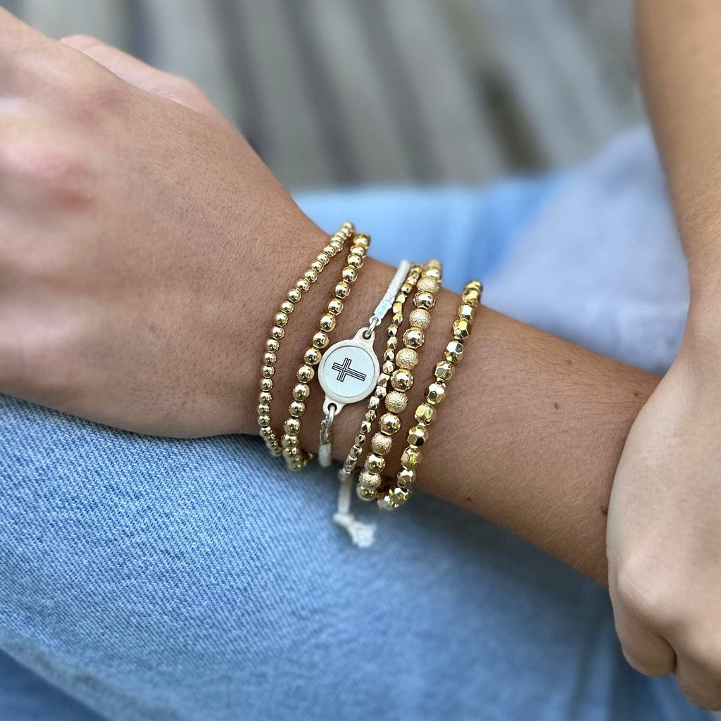 Tap To Pray® Survivor Series Bracelet: Lotus+ Cross
