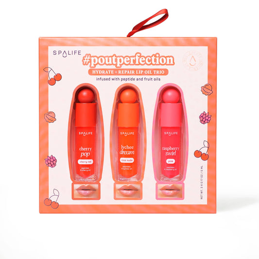 PoutPerfection Lip Gloss Trio Holiday Gift Set