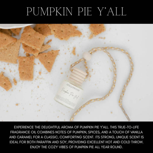 Pumpkin Pie Y'all Car Diffuser