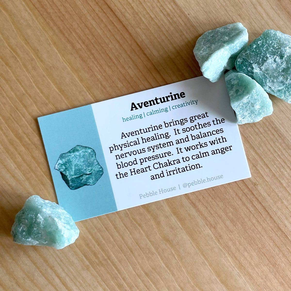 Aventurine - Crystal Info Card (50 pack)