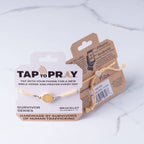 Tap To Pray® Survivor Series Bracelet: 14K Gold-Plated + Vanilla Cross