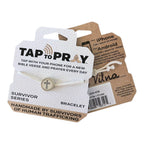 Tap To Pray® Survivor Series Bracelet: Sea Foam + Cross