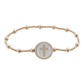 Tap To Pray® Survivor Series Beaded Bracelet - Everlasting: Gold 6.25" Standard
