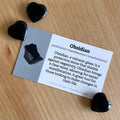 Obsidian - Crystal Info Card (50 pack)