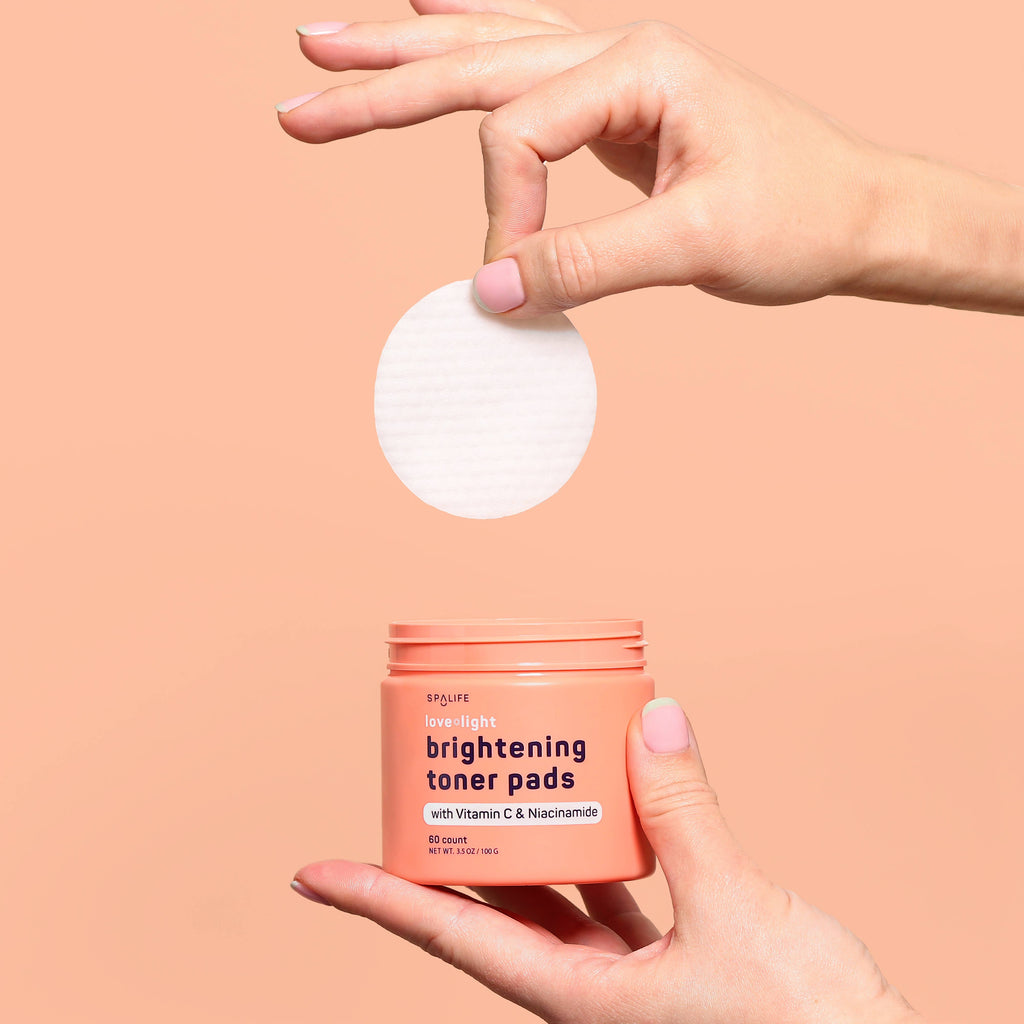 Love + light Korean Skincare Brightening Toner Pads - 60 Ct