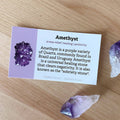 Amethyst - Crystal Info Card (50 pack)