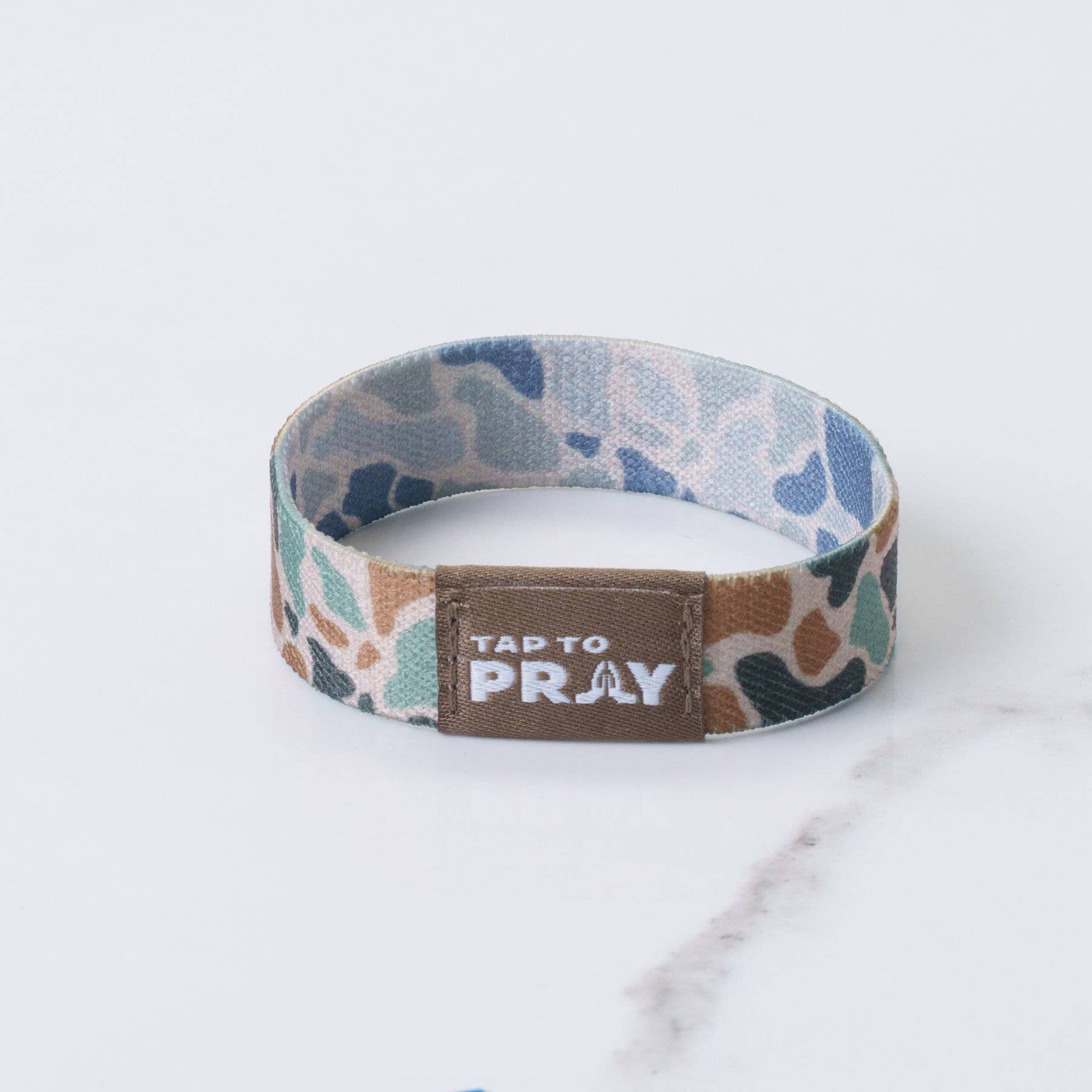 Tap To Pray™ Wristbands - River Rock Camo Classic & Sage: X-Small