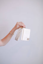 Faux Leather Wallet-Cream