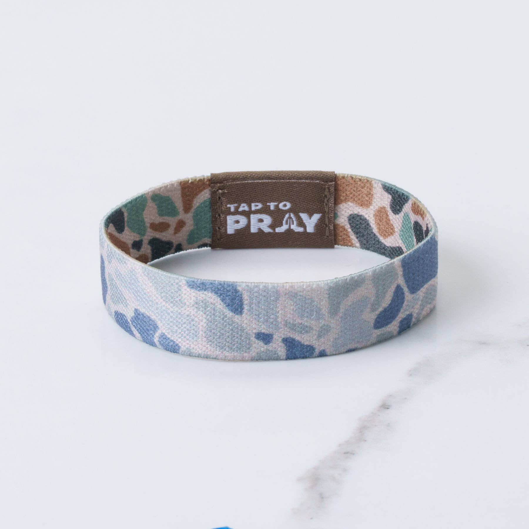 Tap To Pray™ Wristbands - River Rock Camo Classic & Sage: Small