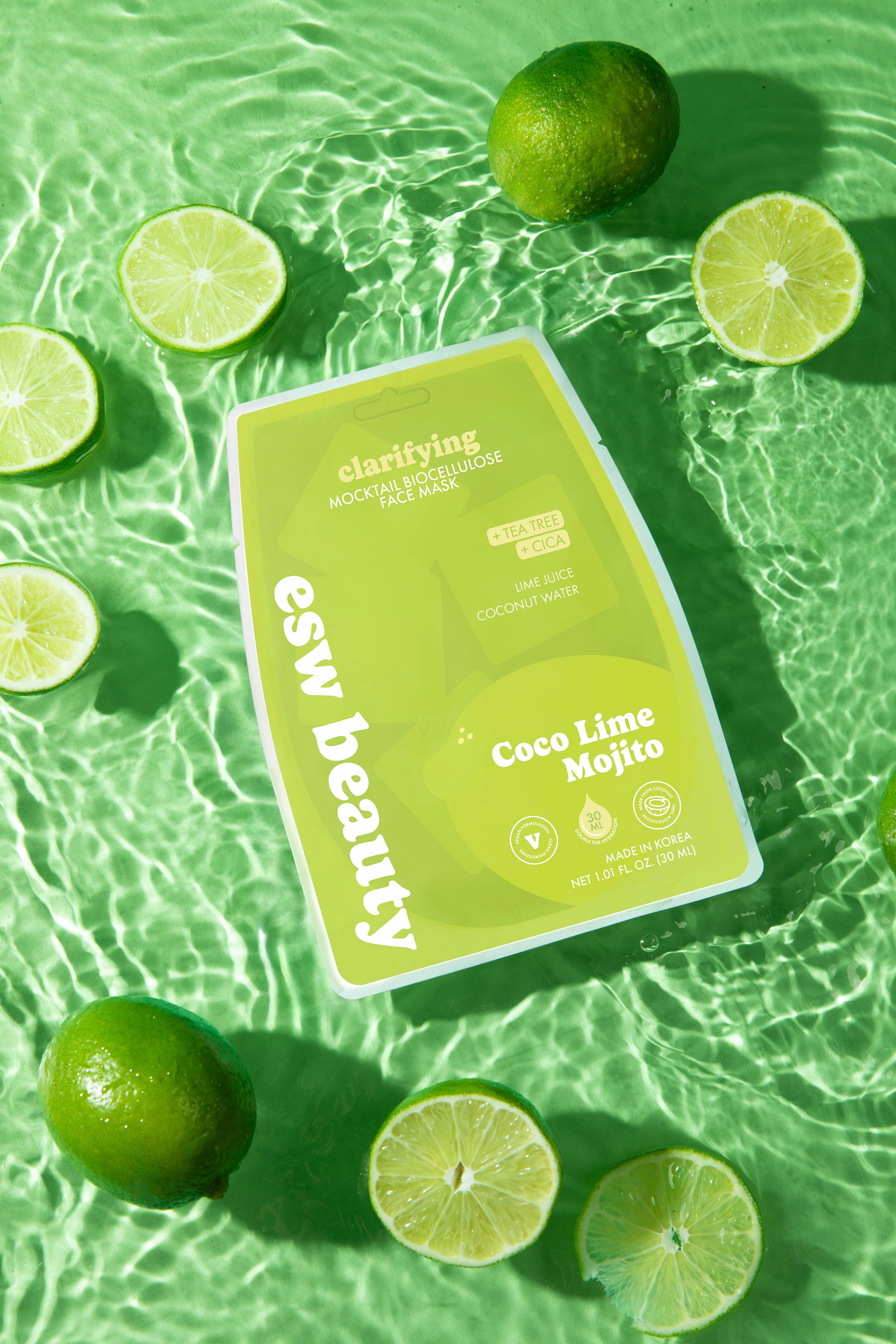 Coco Lime Mojito Clarifying Biocellulose Mocktail Mask