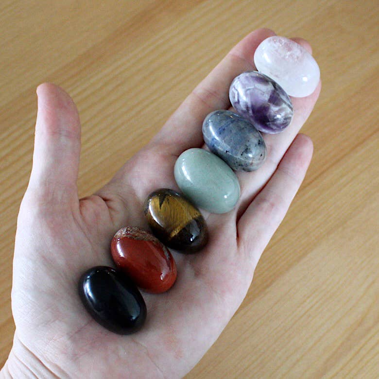 Half-Rounded Oval Pocket Stone / Cabochon - Bulk Crystals (Crystals & Stones): Green Aventurine