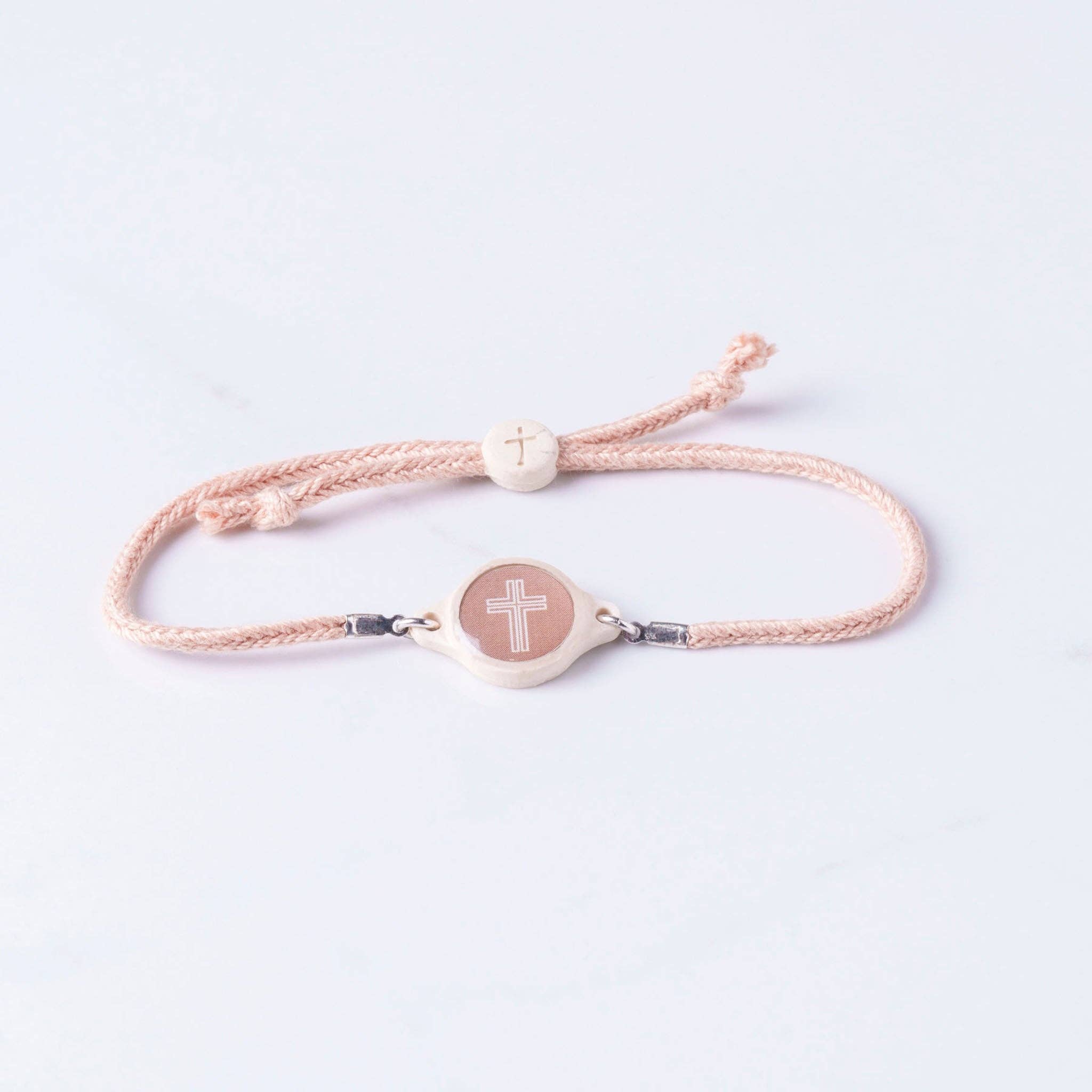 Tap To Pray® Survivor Series Bracelet: Mocha + Cross
