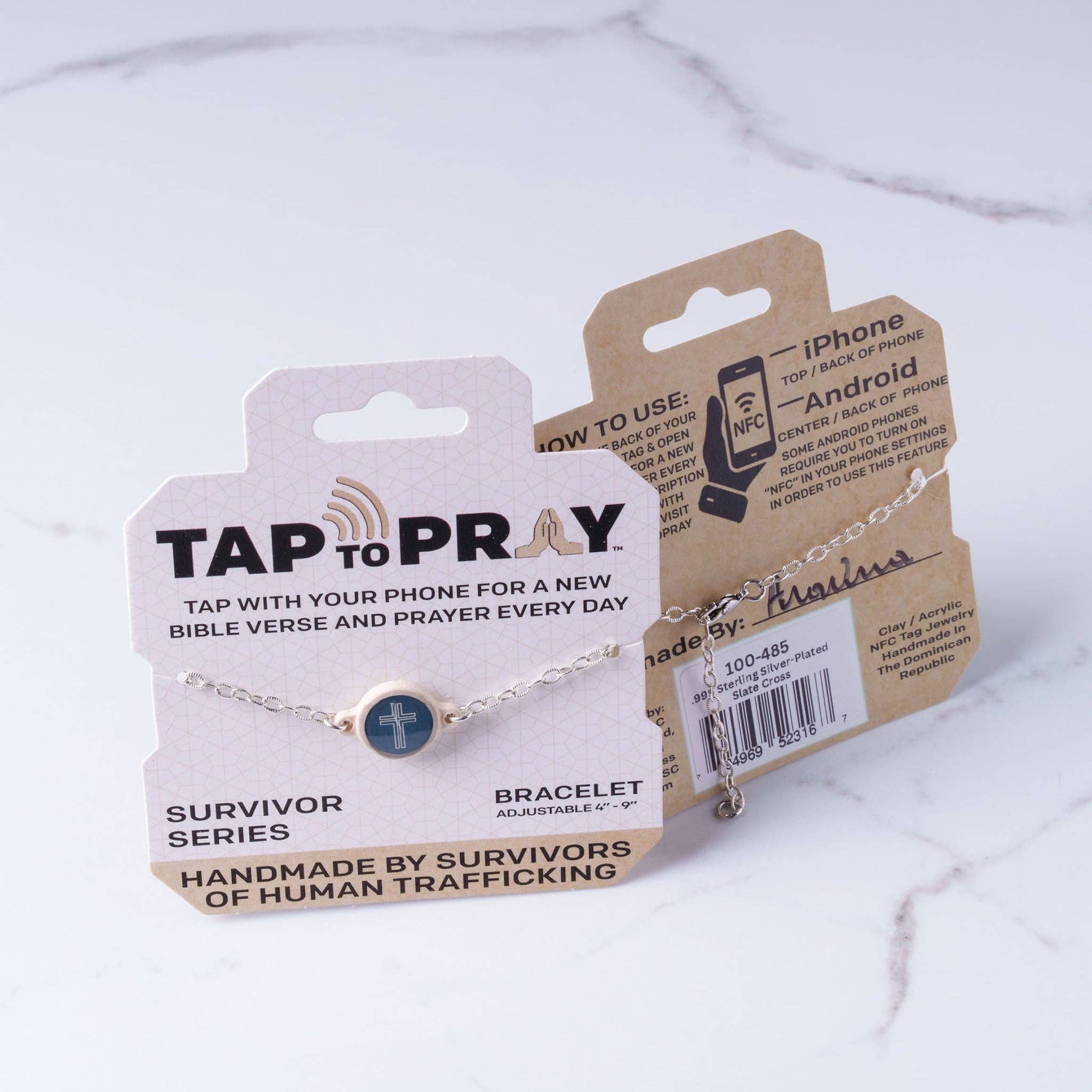 Tap To Pray® Survivor Series Chain Bracelet: 14K Gold-Plated + It Is Well