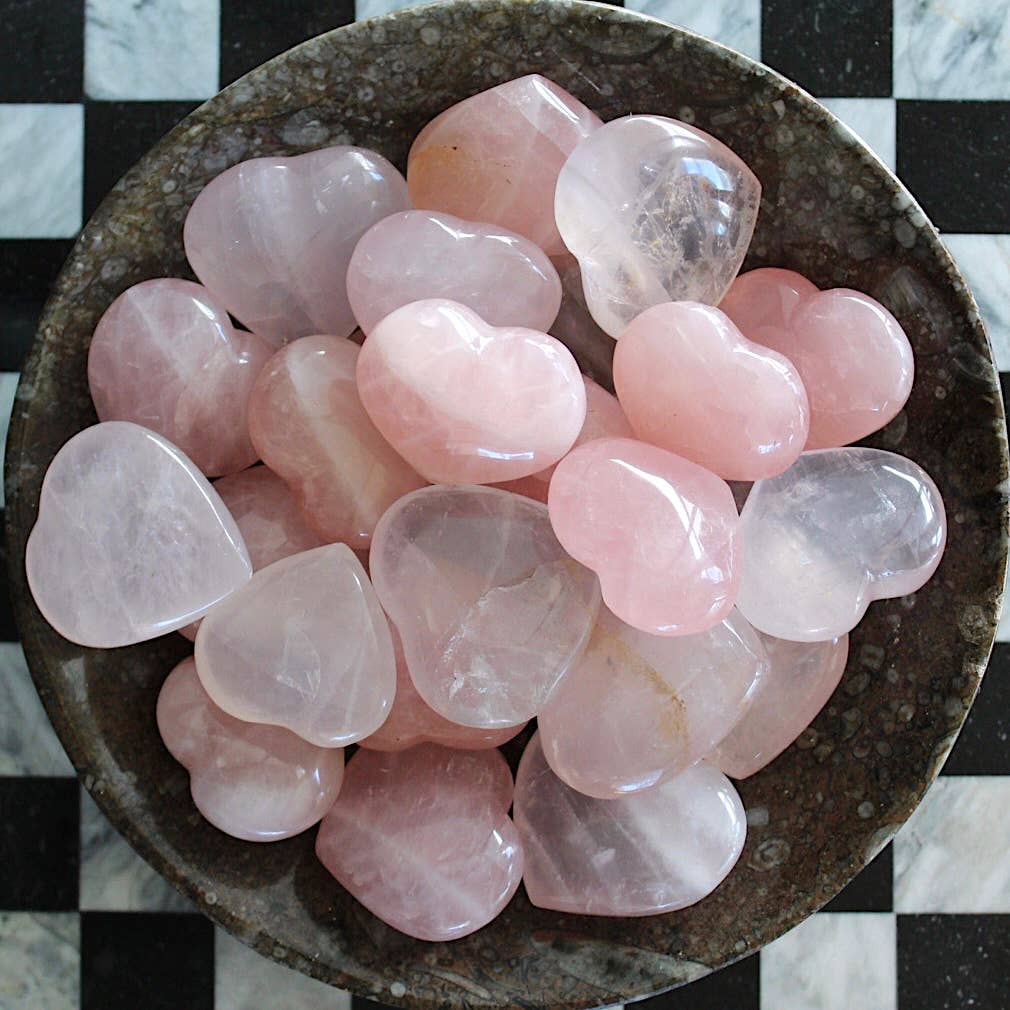 Rose Quartz Heart