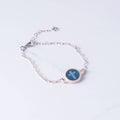 Tap To Pray® Survivor Series Bracelet: .999 Silver-Plated + Slate Cross