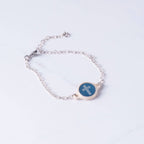 Tap To Pray® Survivor Series Bracelet: .999 Silver-Plated + Slate Cross