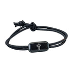 Tap To Pray® Survivor Series Tactical Bracelet: Onyx + Cross