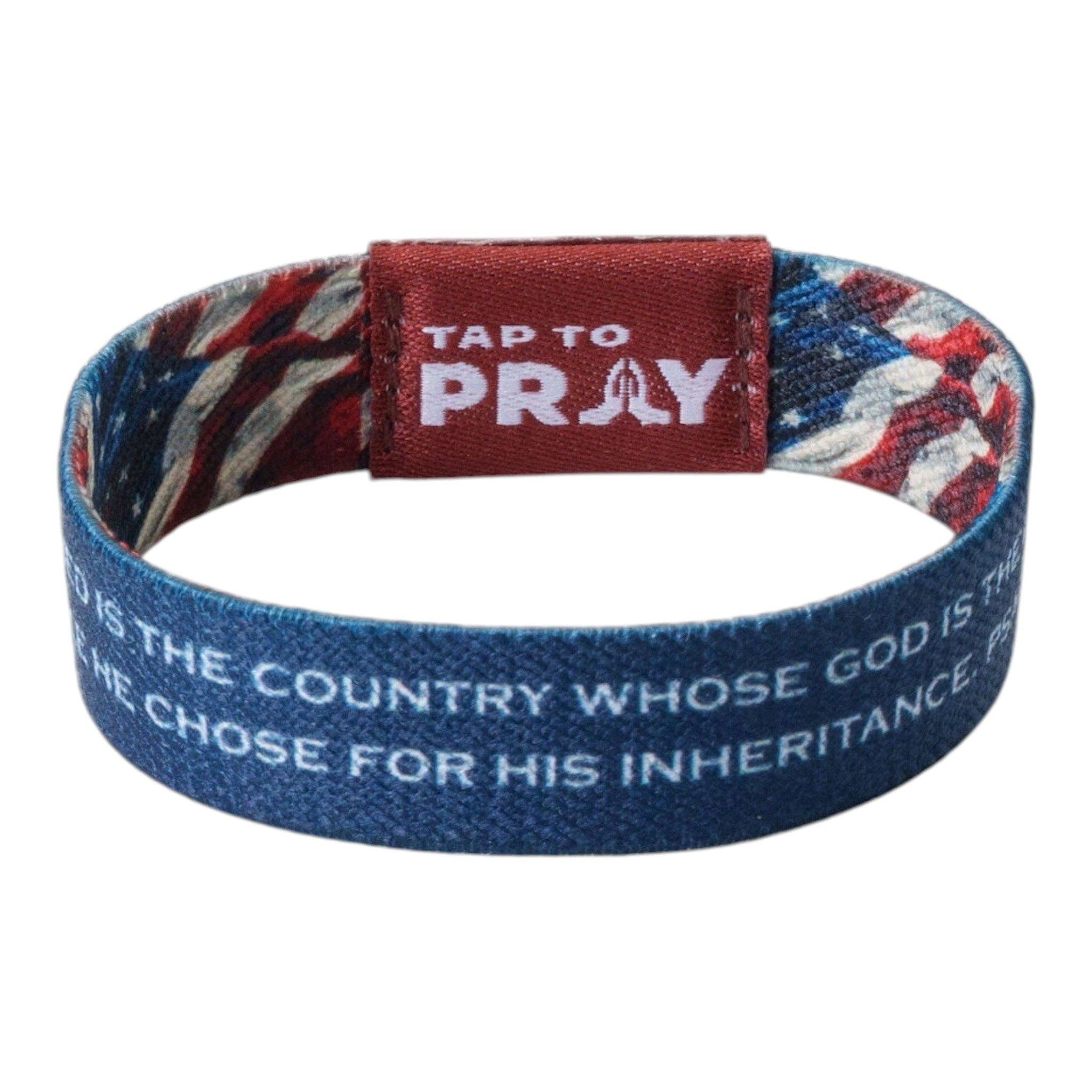 Tap To Pray® Wristband – Patriot: Small