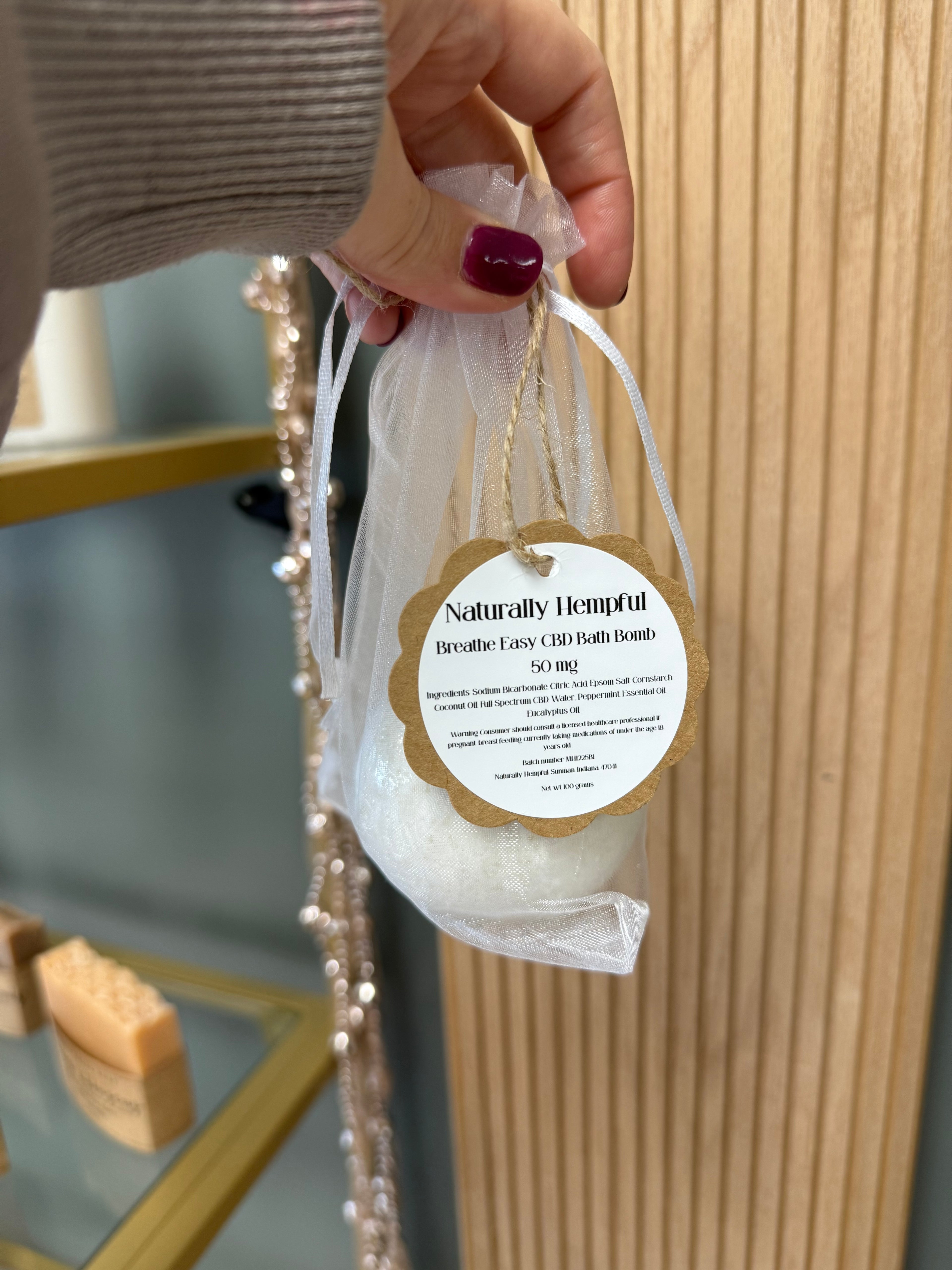 CBD Bath Bomb Breathe Easy