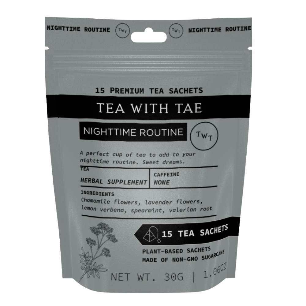 Nighttime Routine Herbal Tea Pouch (15 Tea bags) for retail: 15 Sachets