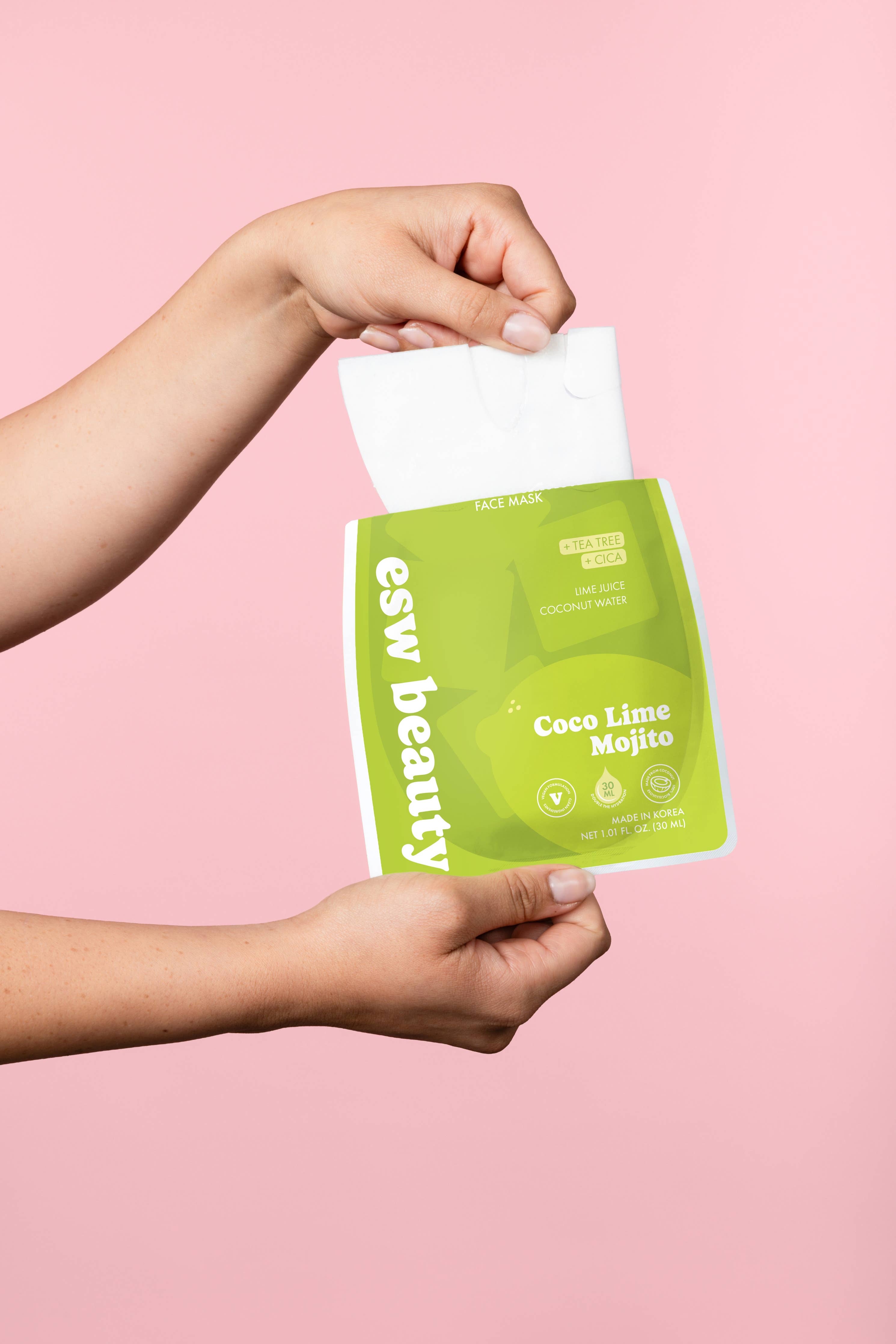Coco Lime Mojito Clarifying Biocellulose Mocktail Mask