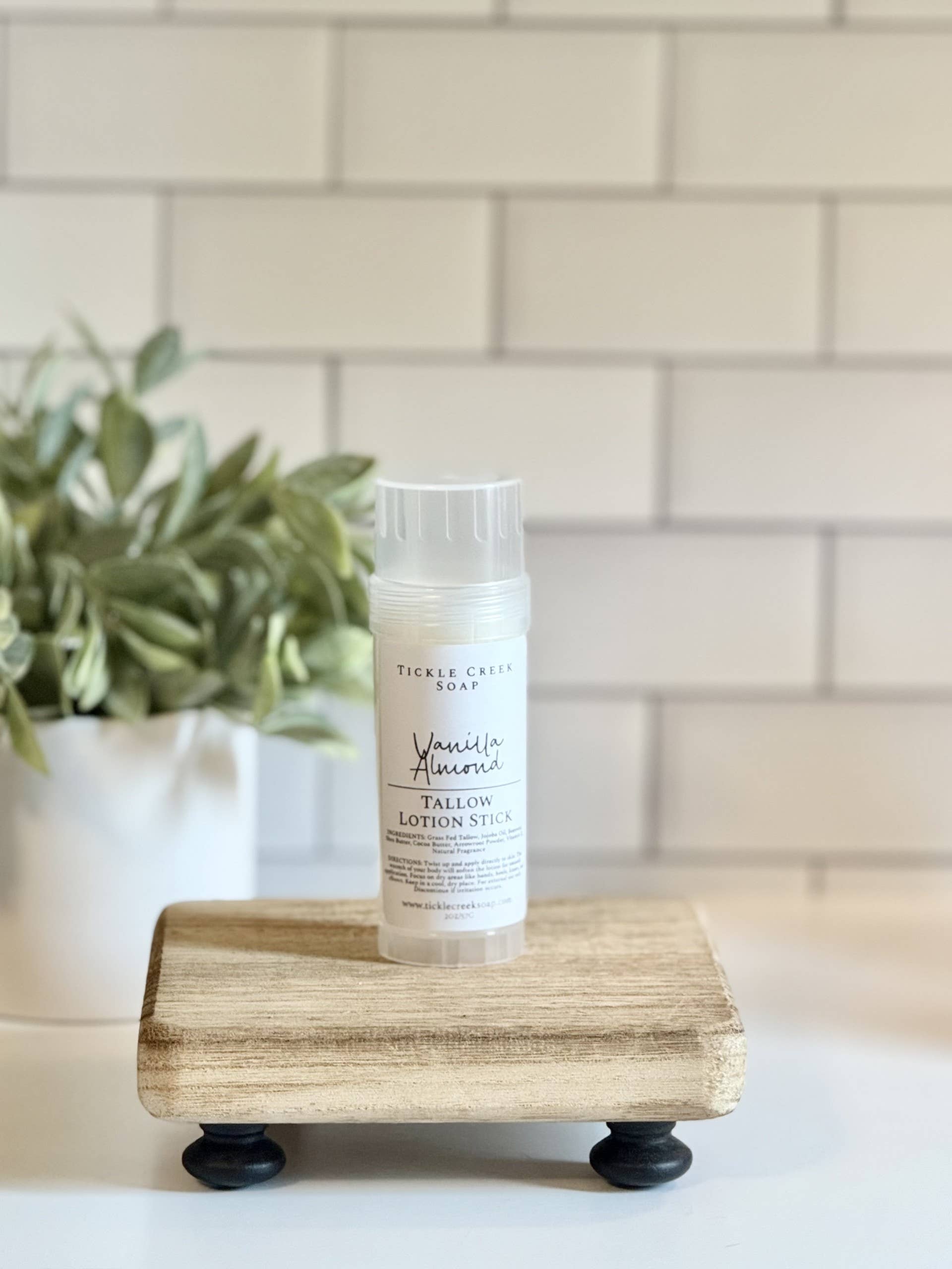 Tallow Lotion Stick Vanilla Almond