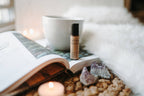 Relax Essential Oil Roller + Amethyst Crystals