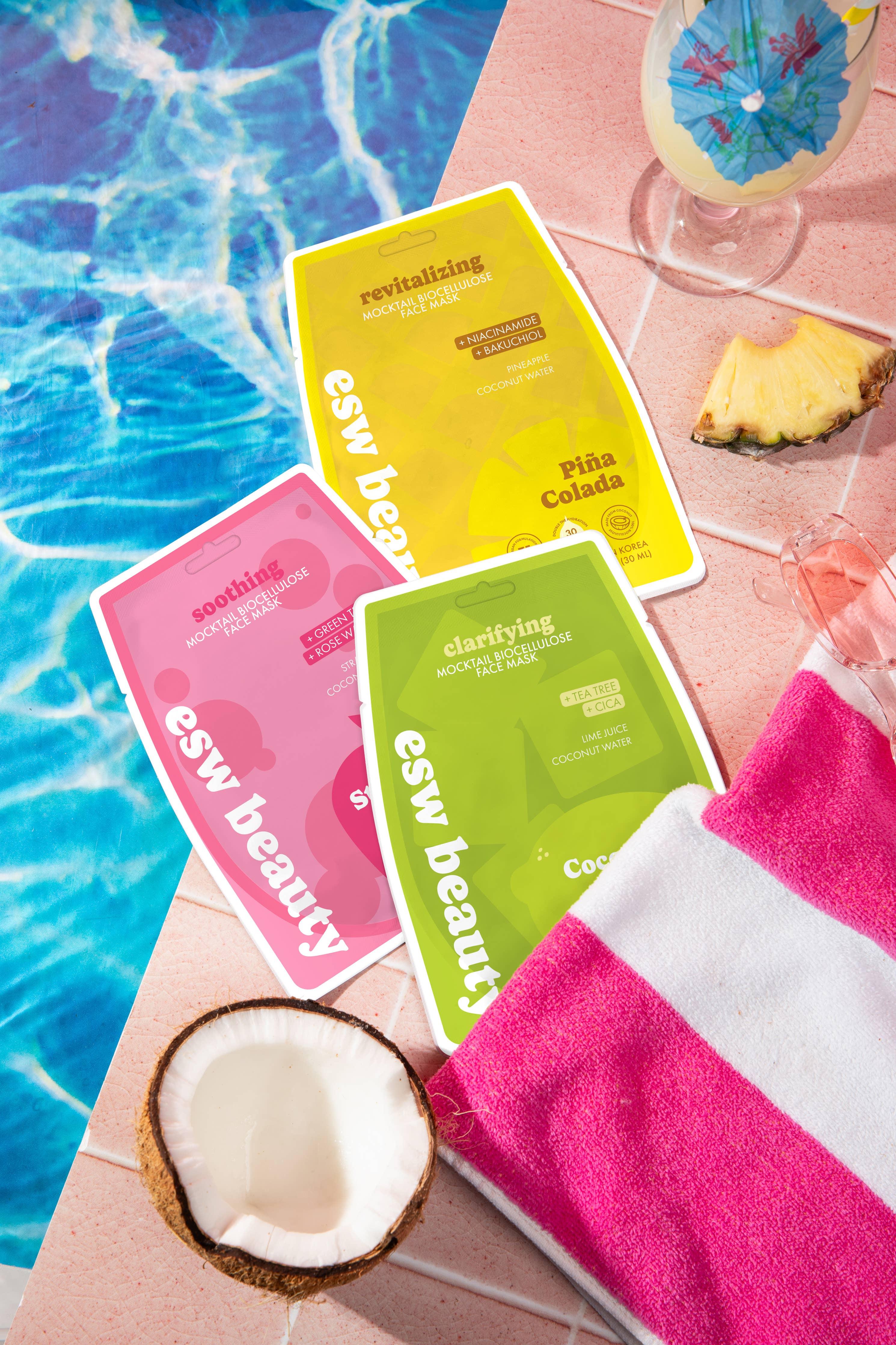Piña Colada Revitalizing Biocellulose Mocktail Mask