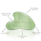 Gua Sha Stone Facial Massage Tool - Rose Quartz