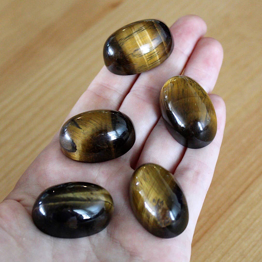 Half-Rounded Oval Pocket Stone / Cabochon - Bulk Crystals (Crystals & Stones): Quartz