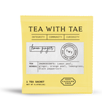 Lemon Ginger Herbal Tea - Individually Wrapped Tea Bag