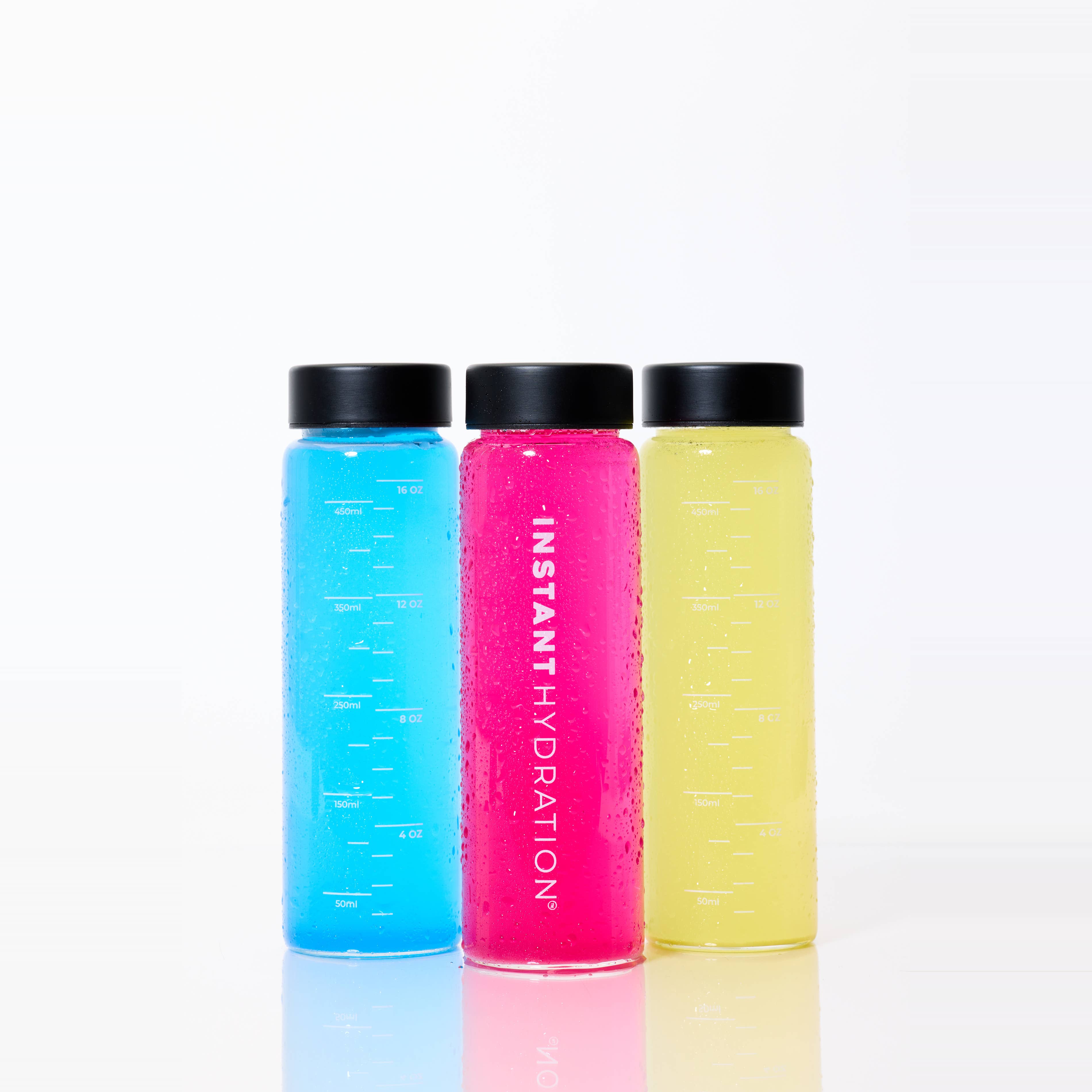 Instant Hydration Glass Water Bottle