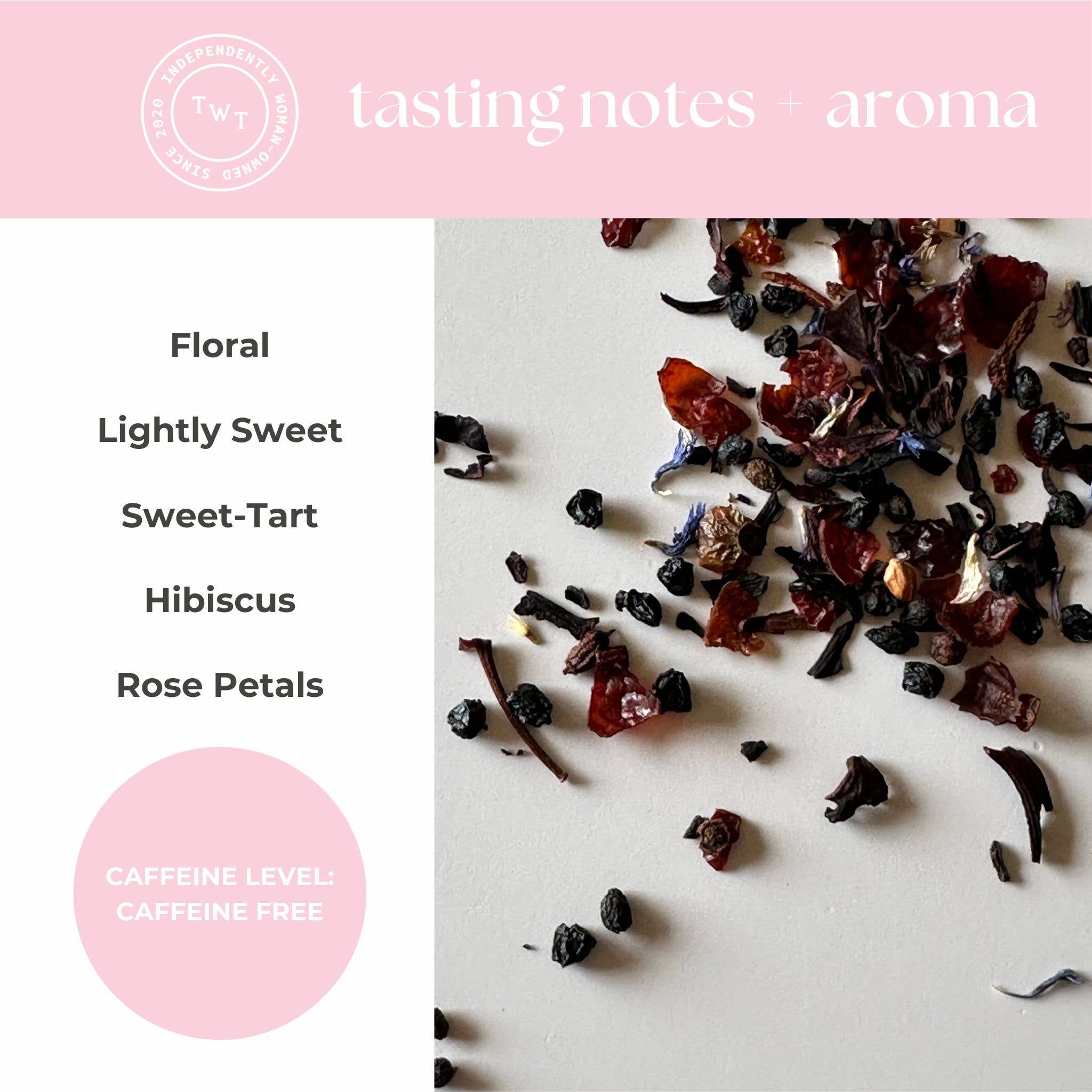 Hibiscus Rose Herbal Mini Tube Gift (5 tea bags)