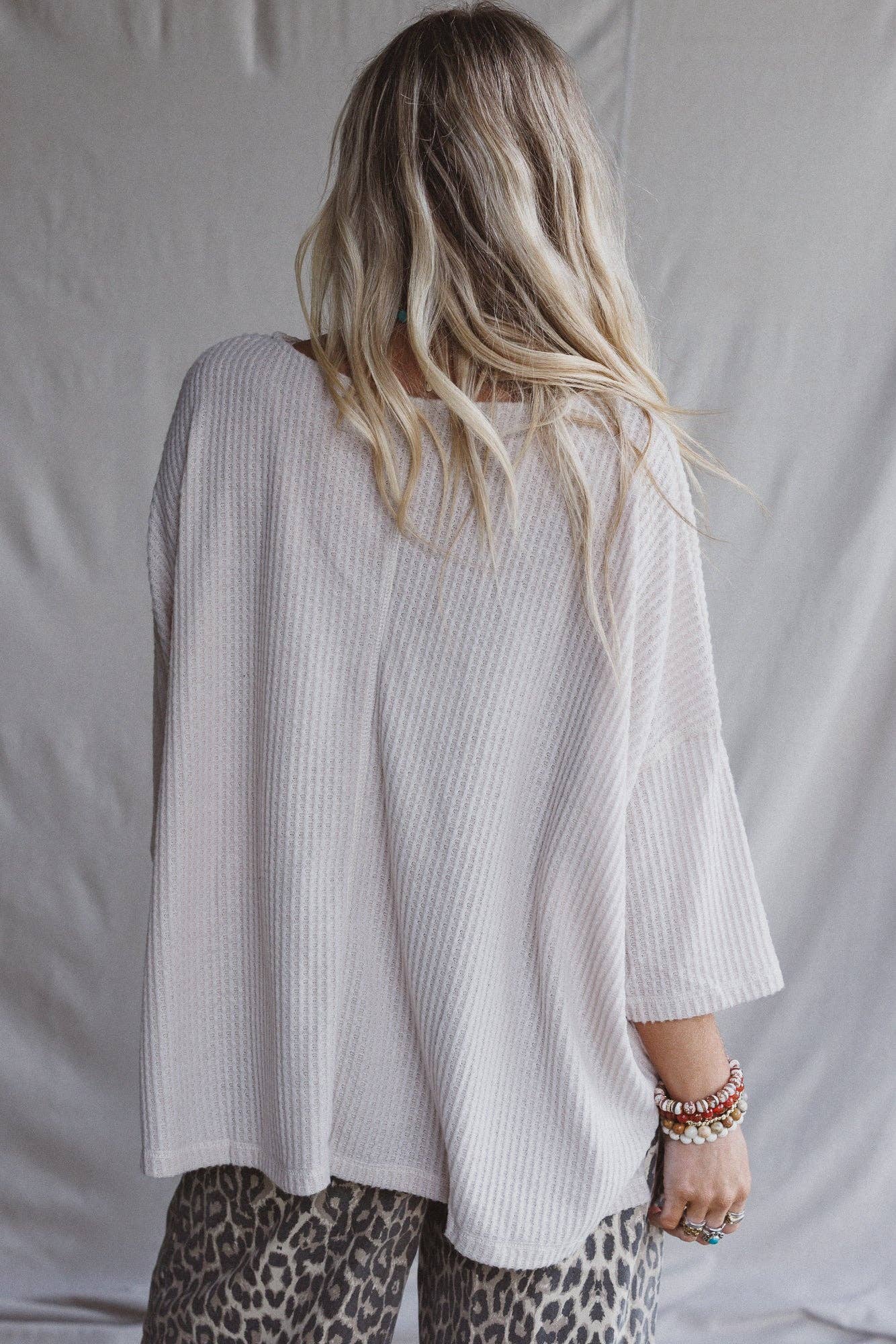 Airis Long Sleeve Top - Oatmeal