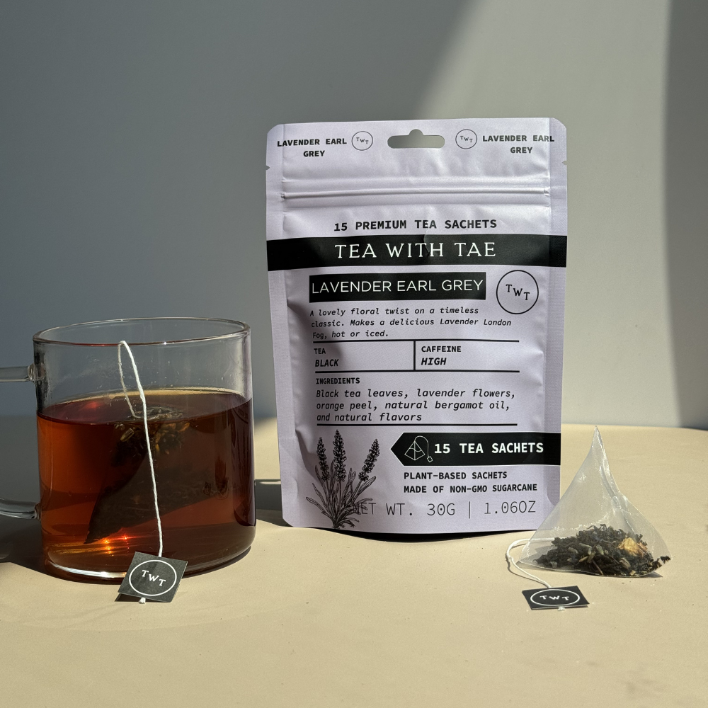 Lavender Earl Grey Black Tea Pouch (15 Tea bags) for retail: 15 Sachets