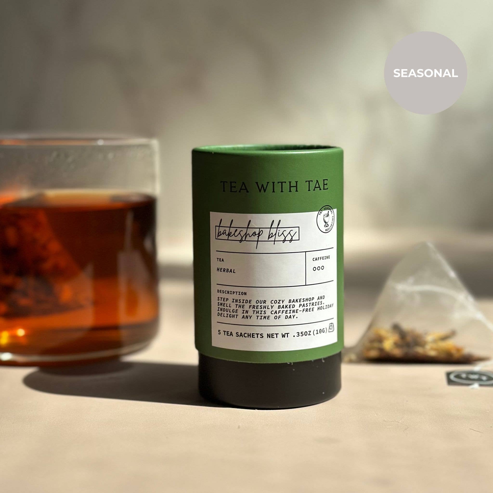 Bakeshop Bliss Holiday Herbal Mini Tube (5 tea bags)